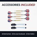 Hathaway Centerpoint Wall-Mounted Dartboard Cabinet