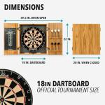 EastPoint Sports Belmont Bristle Dartboard and Cabinet Set