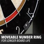 EastPoint Sports Belmont Bristle Dartboard and Cabinet Set