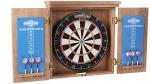 Charleston Solid Wood Dartboard Cabinet Set with Darts