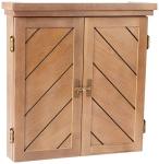 Charleston Solid Wood Dartboard Cabinet Set with Darts
