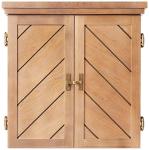 Charleston Solid Wood Dartboard Cabinet Set with Darts