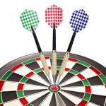 Wloedor 18Grams Steel Tip Darts, 18Pcs Professional Metal Tip Darts, Premium Darts Set, Standard Flights, Dart for Dartsboard, Dart for Indoor Sport