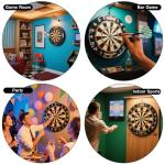 Wloedor 18Grams Steel Tip Darts, 18Pcs Professional Metal Tip Darts, Premium Darts Set, Standard Flights, Dart for Dartsboard, Dart for Indoor Sport