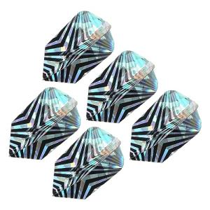 PATIKIL Slim Dart Flights, 5 Pack PET Unique Design Dart Accessories for Steel Tip Dart and Soft Tip Darts, V-Shaped Pattern