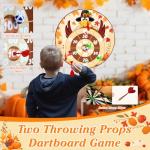 LipLopBest Thanksgiving Games for Family Party, 37 inch Turkey Games Dart Board for Kids Adults, with 12 Sticky Balls & 8 Darts Fall Festival Game Thanksgiving Activities Gift for Kids Family