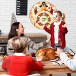 LipLopBest Thanksgiving Games for Family Party, 37 inch Turkey Games Dart Board for Kids Adults, with 12 Sticky Balls & 8 Darts Fall Festival Game Thanksgiving Activities Gift for Kids Family