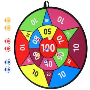 Accmor 28" Large Dart Board for Kids, Kids Dart Board with Sticky Balls, Backyard Indoor Outdoor Games Birthday Gifts for 3 4 5 6 7 8 9 10 11 12 Year Old Boys Girls