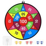 Accmor 28" Large Dart Board for Kids, Kids Dart Board with Sticky Balls, Backyard Indoor Outdoor Games Birthday Gifts for 3 4 5 6 7 8 9 10 11 12 Year Old Boys Girls