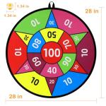 Accmor 28" Large Dart Board for Kids, Kids Dart Board with Sticky Balls, Backyard Indoor Outdoor Games Birthday Gifts for 3 4 5 6 7 8 9 10 11 12 Year Old Boys Girls
