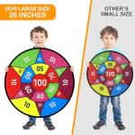 Accmor 28" Large Dart Board for Kids, Kids Dart Board with Sticky Balls, Backyard Indoor Outdoor Games Birthday Gifts for 3 4 5 6 7 8 9 10 11 12 Year Old Boys Girls
