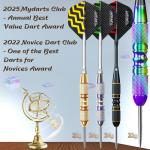 Turnart 12-Piece Steel Tip Darts Set with Case