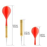 Accmor 18 Pack Steel Tip Darts, 16 Grams Metal Tip Dart Set, Darts Metal Tip Set, Metal Darts for Dartboard