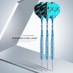 HUANQU Darts Metal Tip Set, 3 Pack Steel Tip Darts Set 20.5 Grams, Professional Dart for Dartboard with Aluminum Shafts, Nonslip Iron Barrels, Extra Flights, O-Rings, Sharpener Tool, Carrying Box