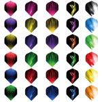 Deetenks 90PCS Dart Flights 30 Sets Durable Standard PET Dart Flights Replacement Feather Tail Wing for Soft Tip Steel Tip Darts