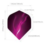 Deetenks 90PCS Dart Flights 30 Sets Durable Standard PET Dart Flights Replacement Feather Tail Wing for Soft Tip Steel Tip Darts