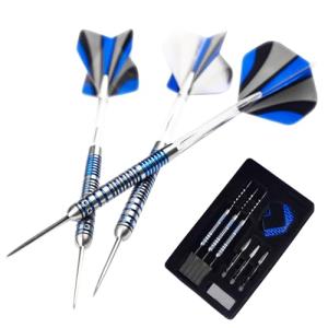 Formula Sports 90% Tungsten Steel Tip Darts Set - Professional Darts Metal Tip Set Available in 21g/22g/23g/24g, with Aluminum Shafts, Tungsten Barrels, Extra Flights, Sharpener, Carrying Case