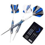 Formula Sports 90% Tungsten Steel Tip Darts Set - Professional Darts Metal Tip Set Available in 21g/22g/23g/24g, with Aluminum Shafts, Tungsten Barrels, Extra Flights, Sharpener, Carrying Case