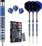 Formula Sports 90% Tungsten Steel Tip Darts Set - Professional Darts Metal Tip Set Available in 21g/22g/23g/24g, with Aluminum Shafts, Tungsten Barrels, Extra Flights, Sharpener, Carrying Case
