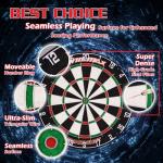 WIN.MAX Bristle Dartboard Set with 12 Darts