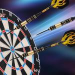 HUANQU Darts Metal Tip Set, 3 Pack Steel Tip Darts Set 17.5 Grams, Professional Dart for Dartboard with Aluminum Shafts, Brass Barrels, Extra Flights, O-Rings, Sharpener Tool, Carrying Box