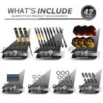 HUANQU Darts Metal Tip Set, 3 Pack Steel Tip Darts Set 17.5 Grams, Professional Dart for Dartboard with Aluminum Shafts, Brass Barrels, Extra Flights, O-Rings, Sharpener Tool, Carrying Box