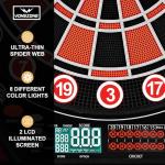 VONEZONE Lieutenant General Electronic Dartboard Cabinet,18 Puzzle Cabinet,Electronic Dartboard for Adult,34 Games 355 Variations with 12 Soft Tip Darts,Dartboard Cabinet for Game Rooms (Orange)