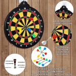 HELLO PAPAYA Magnetic Dart Board - 12Magnetic Darts+12Sticky Balls Or 2 Toy Gun+40 Foam Dart,Fun for Family Game and Party with Friends, Christmas Birthday Gifts Toys for 3-12 Year Old Boys