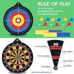 HELLO PAPAYA Magnetic Dart Board - 12Magnetic Darts+12Sticky Balls Or 2 Toy Gun+40 Foam Dart,Fun for Family Game and Party with Friends, Christmas Birthday Gifts Toys for 3-12 Year Old Boys