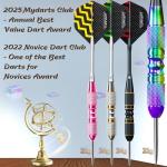 Turnart Professional Steel Tip Darts Set, 12 Pcs