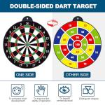 Magnetic Dart Board, Safe Dart Game Toy for Kids, 12pcs Magnetic Darts, Excellent Indoor Game and Party Game, Double Sided Dart Board Toys Gifts for 4 5 6 7 8 9 10-12 Years Old Boy Girl Adults