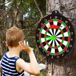 Magnetic Dart Board, Safe Dart Game Toy for Kids, 12pcs Magnetic Darts, Excellent Indoor Game and Party Game, Double Sided Dart Board Toys Gifts for 4 5 6 7 8 9 10-12 Years Old Boy Girl Adults