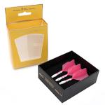CUESOUL ROST T19 Integrated Dart Shaft and Flights 28mm Pink Big Wing Shape-Say Goodbye to Falling Dart Flight