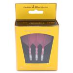 CUESOUL ROST T19 Integrated Dart Shaft and Flights 28mm Pink Big Wing Shape-Say Goodbye to Falling Dart Flight