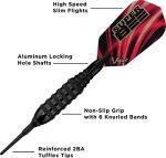 Viper by GLD Products Super Bee Soft Tip Darts: Black Coated Brass, 16 Grams