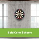 Viper League Regulation Bristle Steel Tip Dartboard Set with Staple-Free Bullseye, Galvanized Metal Thin Radial Spider Wire; High-Grade Compressed Sisal Board with Rotating Number Ring Extending Life