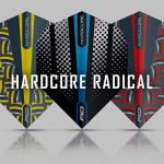 RED DRAGON Hardcore Radical Flash Design Dart Flight Selection Pack - 4 Sets Per Pack (12 Dart Flights in Total)