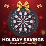 DARTSLIVE Home Electronic Dartboard, Bluetooth Compatible with Online Play, for Soft Tip Darts, 15.5 Inch Diameter Regulation Size Dartboard for Indoor Play, Black