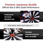 DARTSLIVE Home Electronic Dartboard, Bluetooth Compatible with Online Play, for Soft Tip Darts, 15.5 Inch Diameter Regulation Size Dartboard for Indoor Play, Black