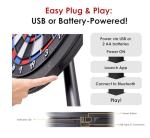 DARTSLIVE Home Electronic Dartboard, Bluetooth Compatible with Online Play, for Soft Tip Darts, 15.5 Inch Diameter Regulation Size Dartboard for Indoor Play, Black
