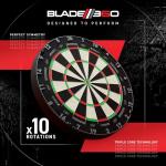 Winmau Dart Board - Blade 360 Dartboard - Triple Core Carbon - Full Rotation - Symmetrical Graphics - Professional PDC Dartboard with Official Tournament Specifications for Darts Enthusiasts