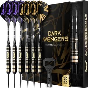 IgnatGames 6 pcs Professional Steel Tip Darts Set