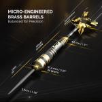 IgnatGames 6 pcs Professional Steel Tip Darts Set