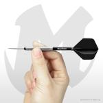 MageRabbit Extra Thick Standard Dart Flights, 5 Sets (15 Flights), 5 Colors (Black)