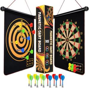 Givevan Magnetic Dart Board for Kids, Teen Boys Gift Ideas, Toys for Teen Boys Girls Age 6 7 8 9 10 11 12 13 14 15 16 Years, Stocking Stuffers, Room Decor