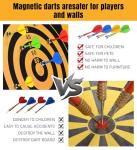 Givevan Magnetic Dart Board for Kids, Teen Boys Gift Ideas, Toys for Teen Boys Girls Age 6 7 8 9 10 11 12 13 14 15 16 Years, Stocking Stuffers, Room Decor