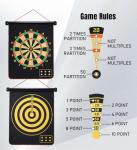 Givevan Magnetic Dart Board for Kids, Teen Boys Gift Ideas, Toys for Teen Boys Girls Age 6 7 8 9 10 11 12 13 14 15 16 Years, Stocking Stuffers, Room Decor