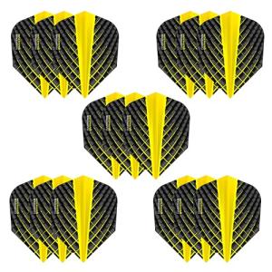 Harrows Quantum Dart Flights | 5 x Sets Darts Flights (15 Flights Total) I 100 Micron Dart Flights I Premium Extra Strong Made in UK I Professional Darts Accessories