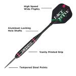Viper Vanity Series Dart B*tch Steel Tip Dart Set with Brass Barrels, Aluminum Shafts & Deluxe Dart Case, 22-Grams