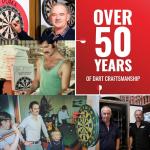 Shot! Darts Flight Deck One Piece Dart Flight and Shaft System, Reduced Deflections, Standard Shaped Flight (350 Micron), Available in Set of 3, Inbetween Length & Black Color